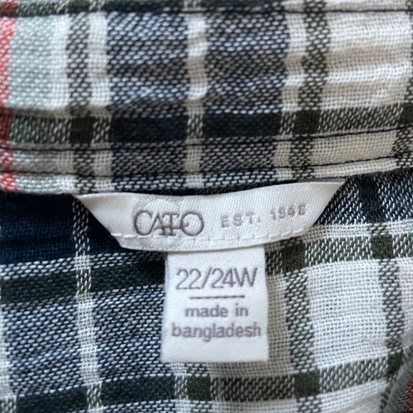 Long Sleeve Button Up Shirt Plus Size 22/24W NEW - Picture 6 of 10